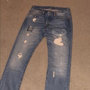 Levi 501 Vintage Distressed Jeans